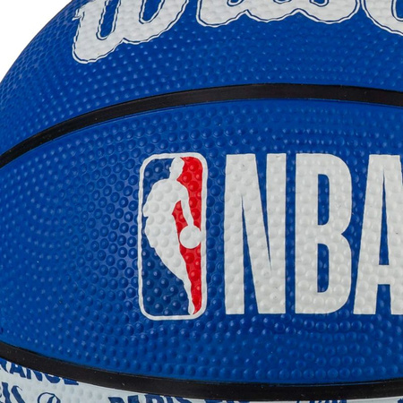 Piłka do koszykówki Wilson NBA City Paris Mini Ball WZ4033001XB