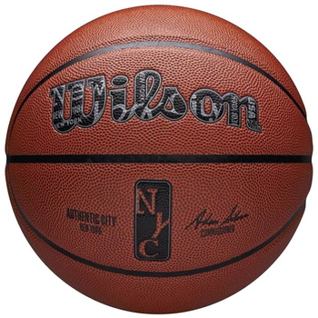 Piłka do koszykówki Wilson NBA Authentic City New York Ball WZ2016001XB