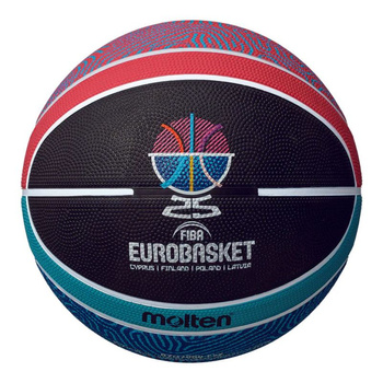Piłka do koszykówki Molten Eurobasket 2025 replika B7G2000-E5Z