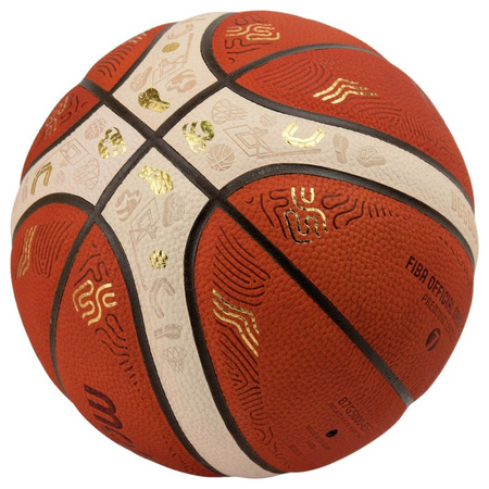 Piłka do koszykówki Molten Eurobasket 2025 Oficjalna piłka meczowa B7G5000-E5Z