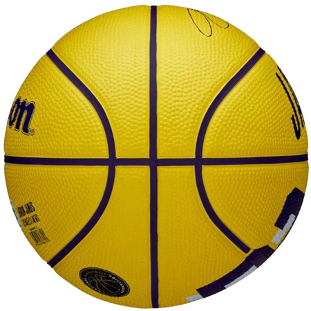 Piłka do koszykówki Wilson NBA Player Icon LeBron James Mini Ball WZ4027701XB