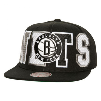 Czapka z daszkiem Mitchell & Ness Varsity Bust Snapback Brooklyn Nets HHSS6461-BNEYYPPPBLCK