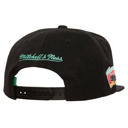 Czapka z daszkiem Mitchell & Ness NBA San Antonio Spurs Triple Play Snapback HS8578-SASBLCK
