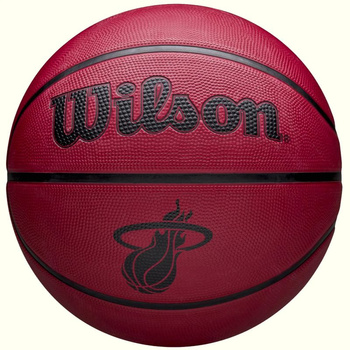 Piłka do koszykówki Wilson NBA Team Tribute Solid Miami Heat Ball WZ4025416XB